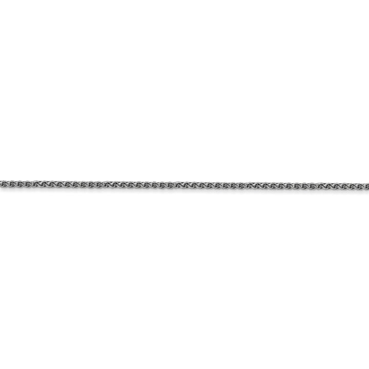 14k White Gold 1.20mm Diamond Cut Spiga Chain