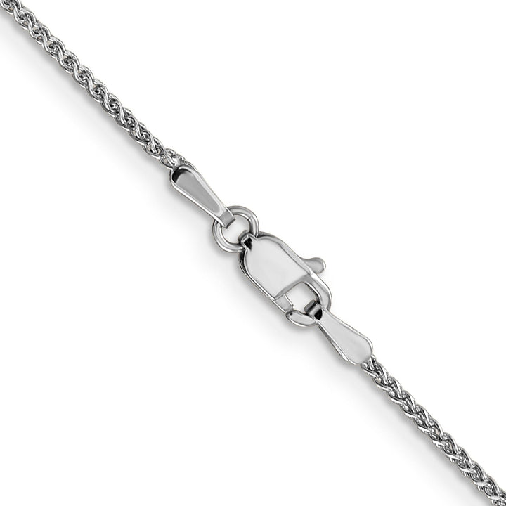 14k White Gold 1.20mm Diamond Cut Spiga Chain