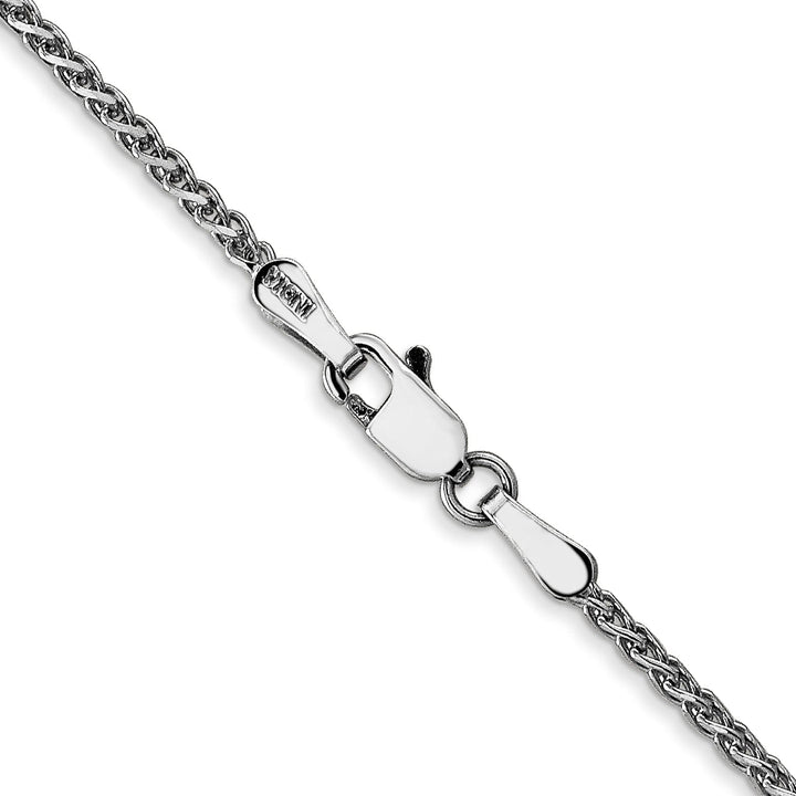 14k White Gold 1.40mm Diamond Cut Spiga Chain