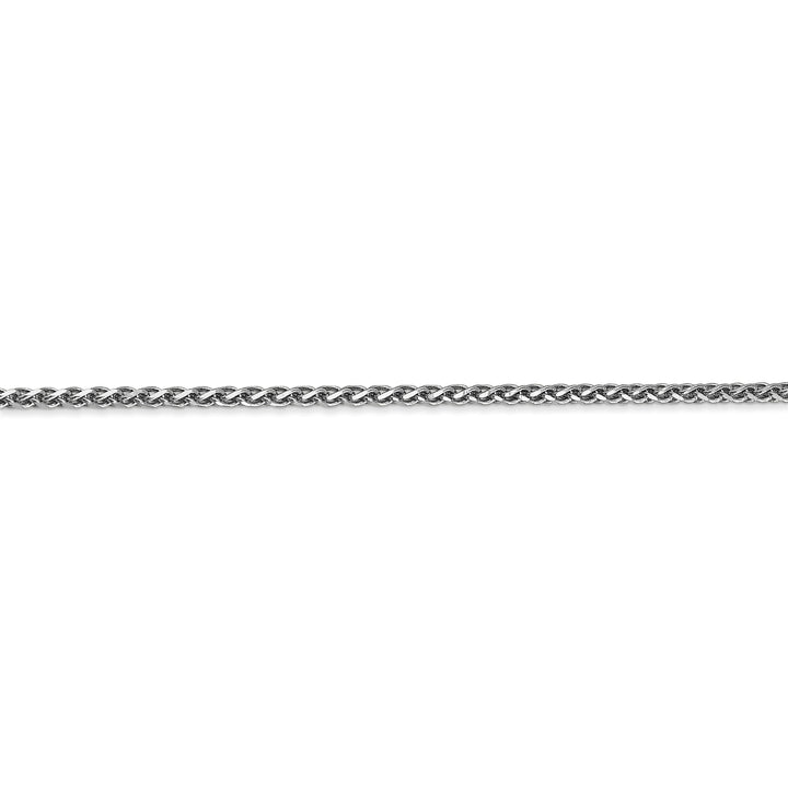 14k White Gold 1.80mm Diamond Cut Spiga Chain