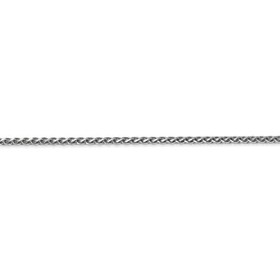 14k White Gold 1.80mm Diamond Cut Spiga Chain at $ 302.33 only from Jewelryshopping.com