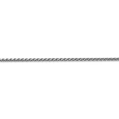 14k White Gold 1.80mm Diamond Cut Spiga Chain at $ 302.33 only from Jewelryshopping.com