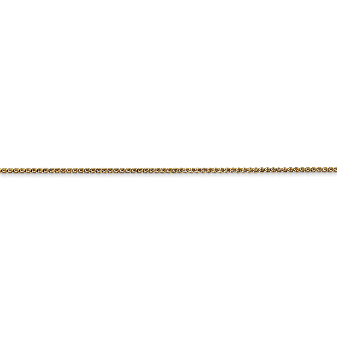 14k Yellow Gold 1.00mm Diamond Cut Spiga Chain