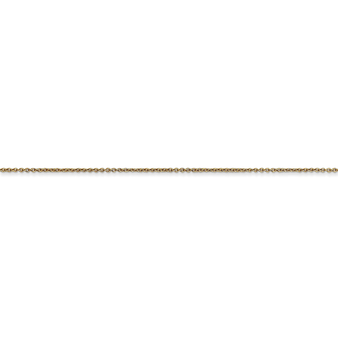 14k Yellow Gold .60mm Solid Polish Cable Chain