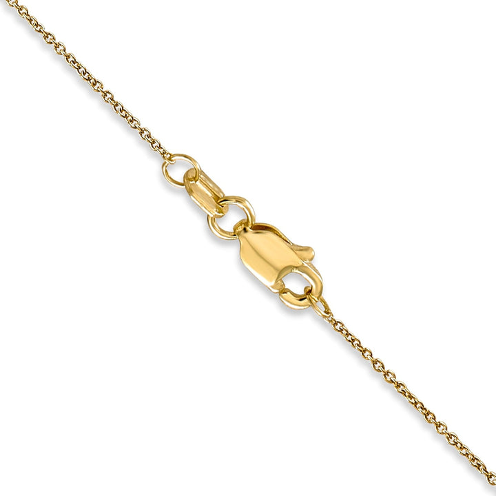 14k Yellow Gold .60mm Solid Polish Cable Chain