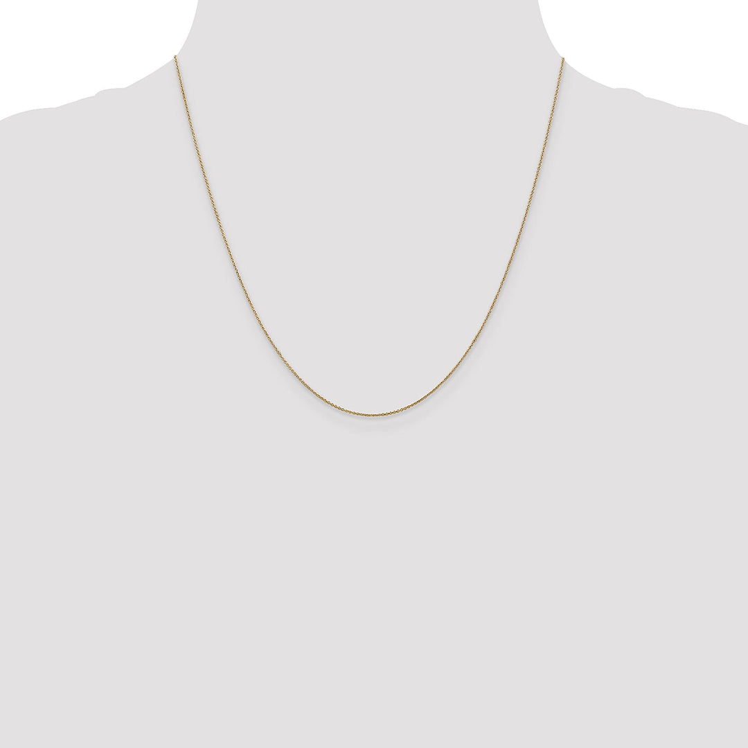 14k Yellow Gold .60mm Solid Polish Cable Chain