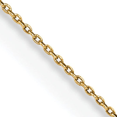 14k Yellow Gold .60mm Solid Polish Cable Chain at $ 44.71 only from Jewelryshopping.com