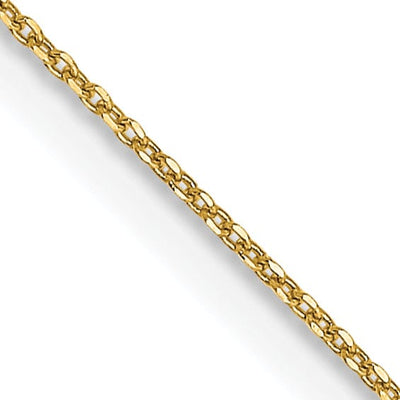 14k Yellow Gold 0.50mm Solid D.C Cable Chain at $ 54.21 only from Jewelryshopping.com