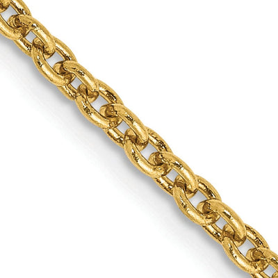 14k Yellow Gold 2.20m Solid Polish Cable Chain at $ 308.26 only from Jewelryshopping.com