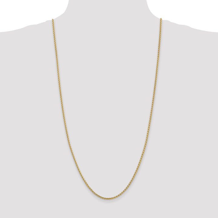 14k Yellow Gold 2.80mm Solid Polish Spiga Chain