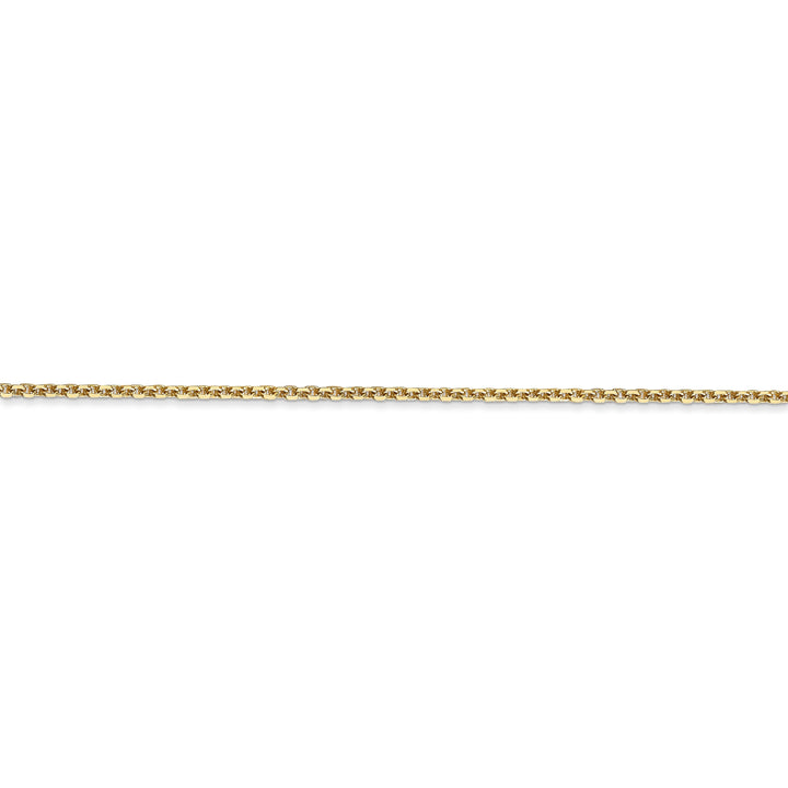 14k Yellow Gold 1.30mm Solid D.C Cable Chain