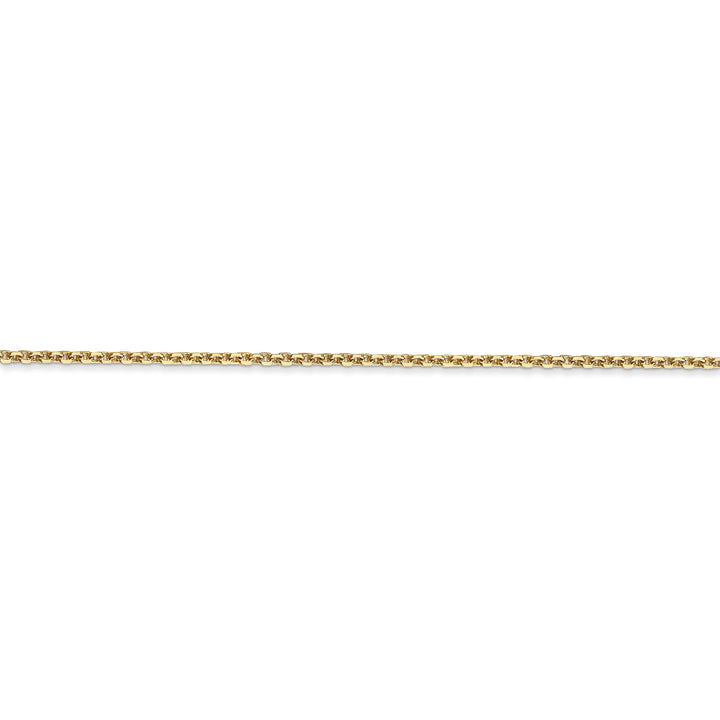 14k Yellow Gold 1.30mm Solid D.C Cable Chain