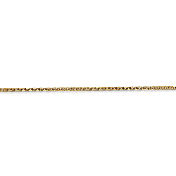 14k Yellow Gold 1.65mm Solid D.C Cable Chain