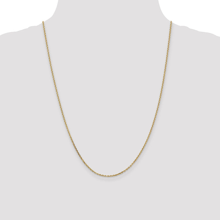 14k Yellow Gold 1.65mm Solid D.C Cable Chain