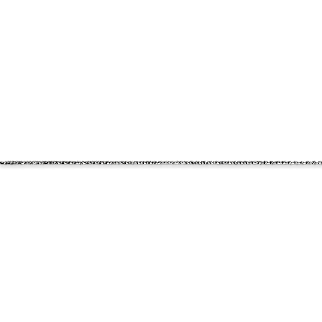 14k White Gold 0.50mm Solid D.C Cable Chain