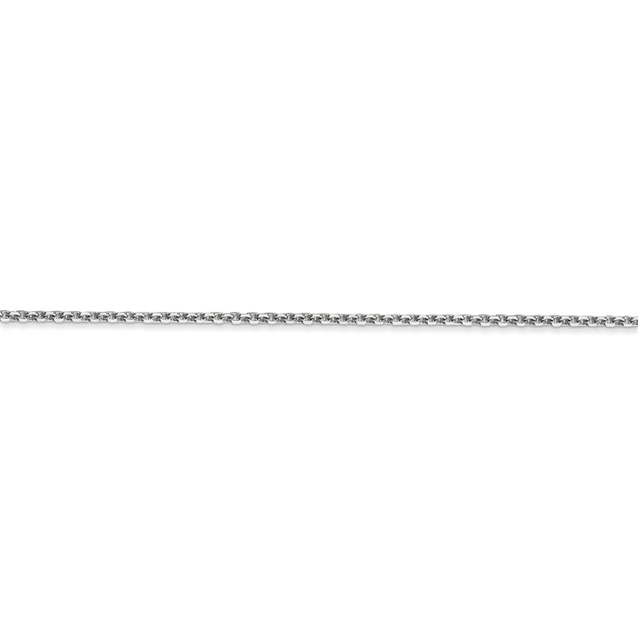 14k White Gold 1.30mm Solid D.C Cable Chain