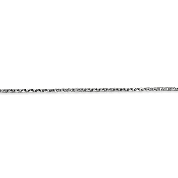 14k White Gold 1.65mm Solid D.C Cable Chain