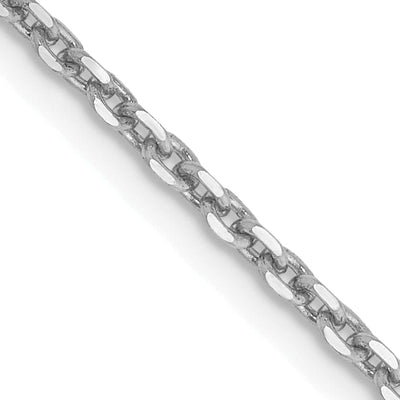 14k White Gold 1.65mm Solid D.C Cable Chain at $ 221.39 only from Jewelryshopping.com