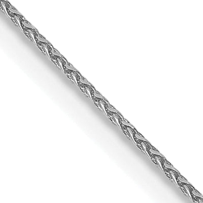 14k White Gold 0.65mm Spiga Pendant Wheat Chain at $ 114.74 only from Jewelryshopping.com