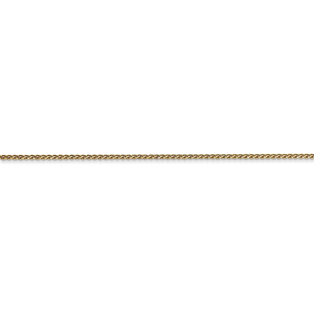 14k Yellow Gold 1.00mm Diamond Cut Spiga Chain