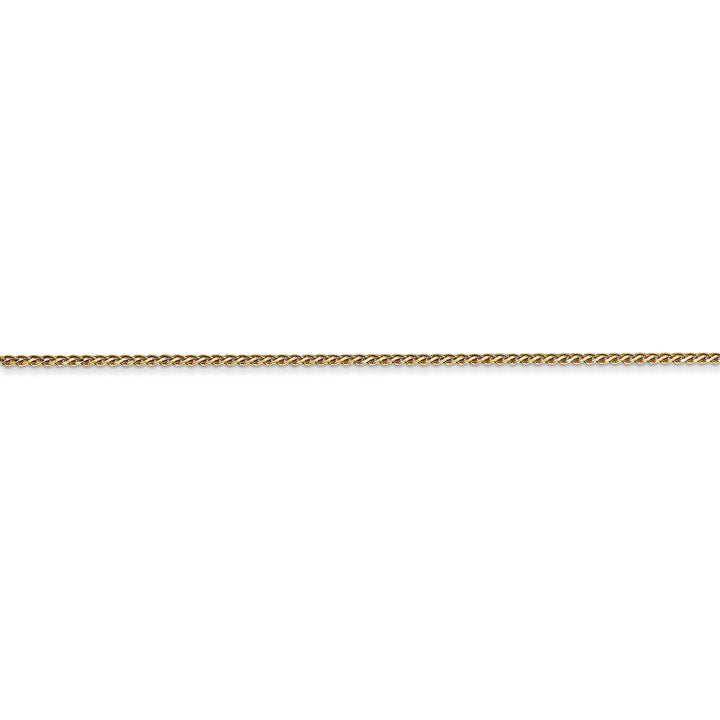 14k Yellow Gold 1.00mm Diamond Cut Spiga Chain