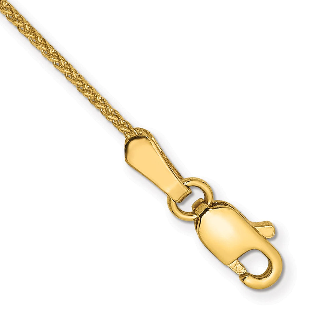 14k Yellow Gold 1.00mm Diamond Cut Spiga Chain