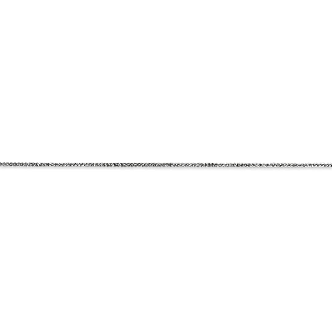 14k White Gold 0.80mm Spiga Pendant Chain