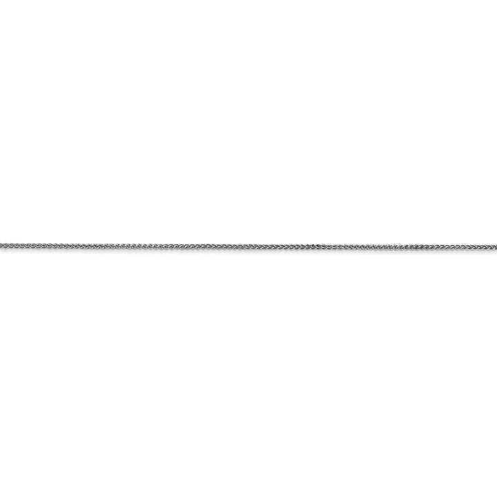 14k White Gold 0.80mm Spiga Pendant Chain