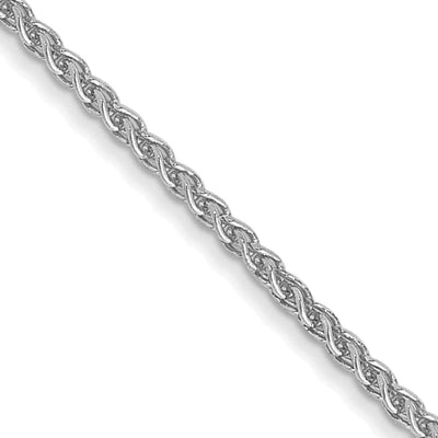 14k White Gold 1.00mm Solid Spiga Chain at $ 170.44 only from Jewelryshopping.com