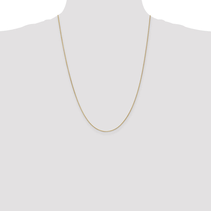 14k Yellow Gold .80mm Spiga Pendant Wheat Chain