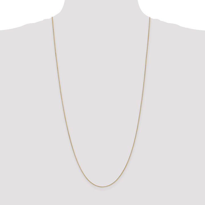 14k Yellow Gold .80mm Spiga Pendant Wheat Chain