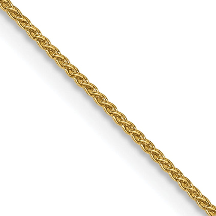 14k Yellow Gold .80mm Spiga Pendant Wheat Chain