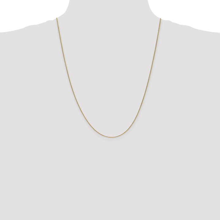 14k Yellow Gold .80mm Spiga Pendant Wheat Chain