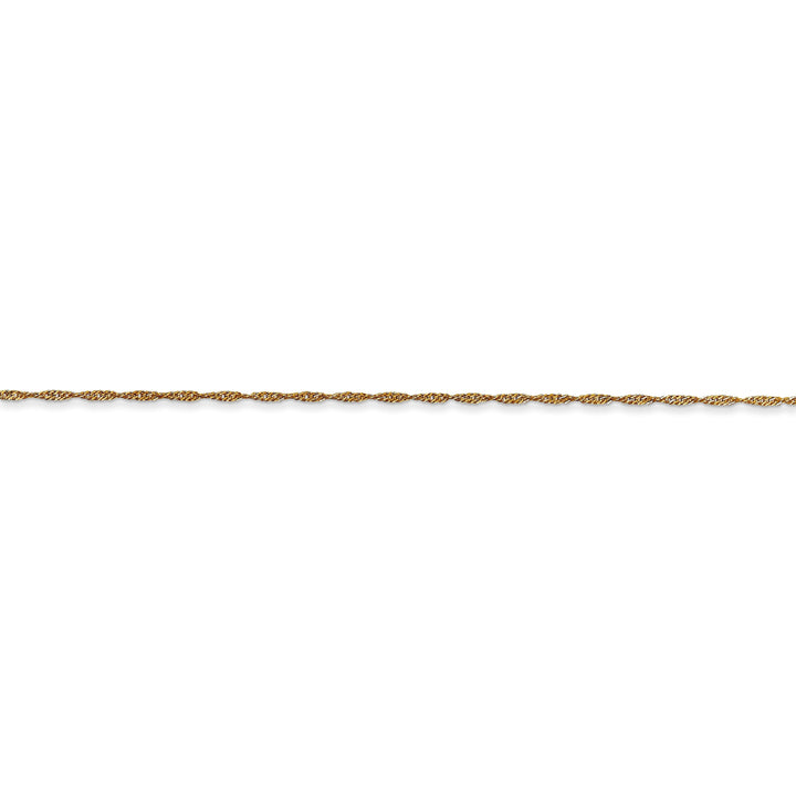 14k Yellow Gold 1.00m Polished Singapore Chain