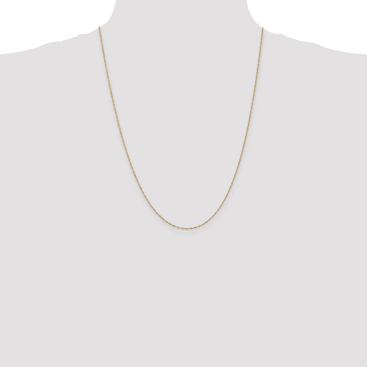 14k Yellow Gold 1.00m Polished Singapore Chain