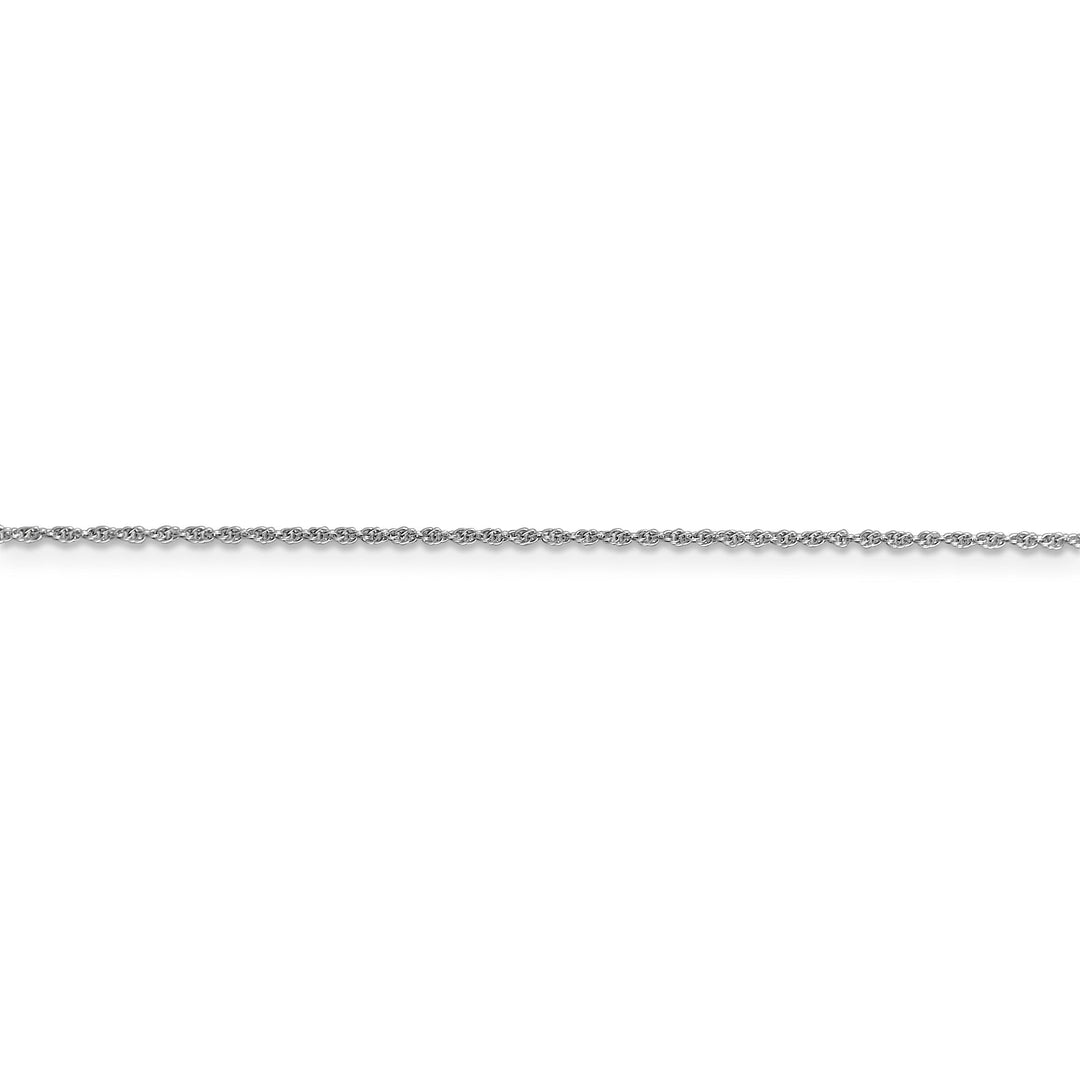 14k White Gold 1.10mm Baby Rope Chain