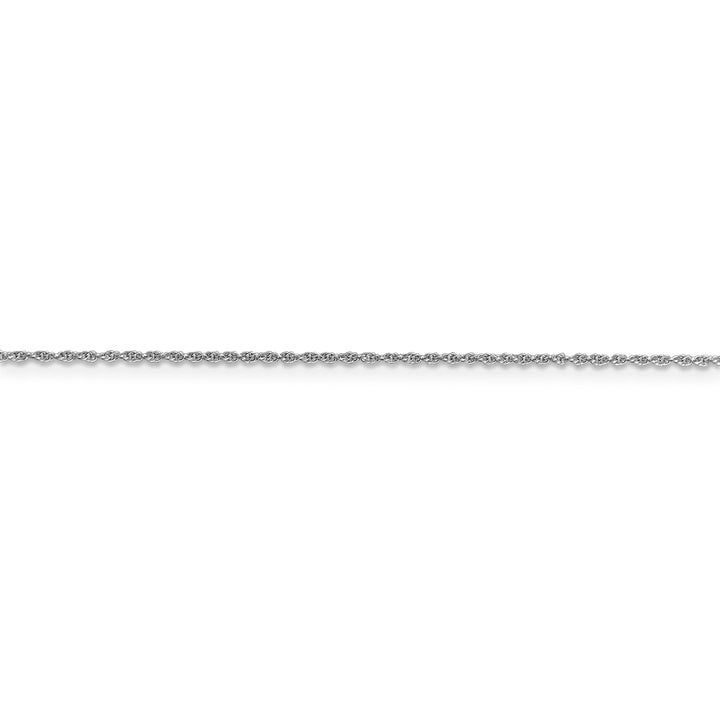 14k White Gold 1.10mm Baby Rope Chain