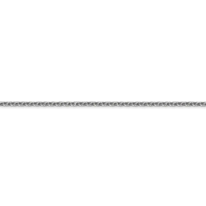 14k White Gold 1.90mm Solid Polish Cable Chain