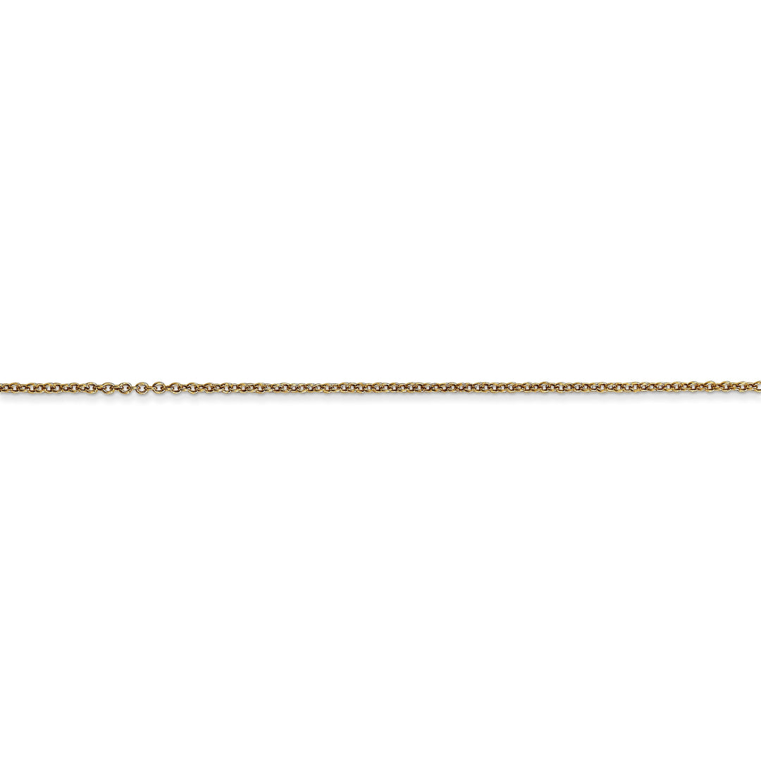14k Yellow Gold .80mm Solid Polish Cable Chain