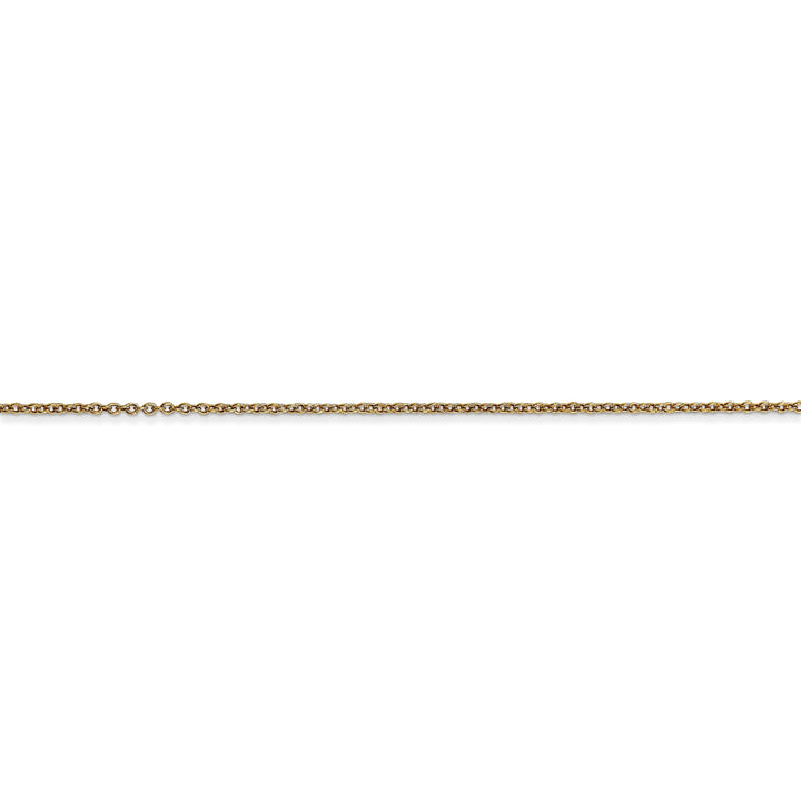 14k Yellow Gold .80mm Solid Polish Cable Chain