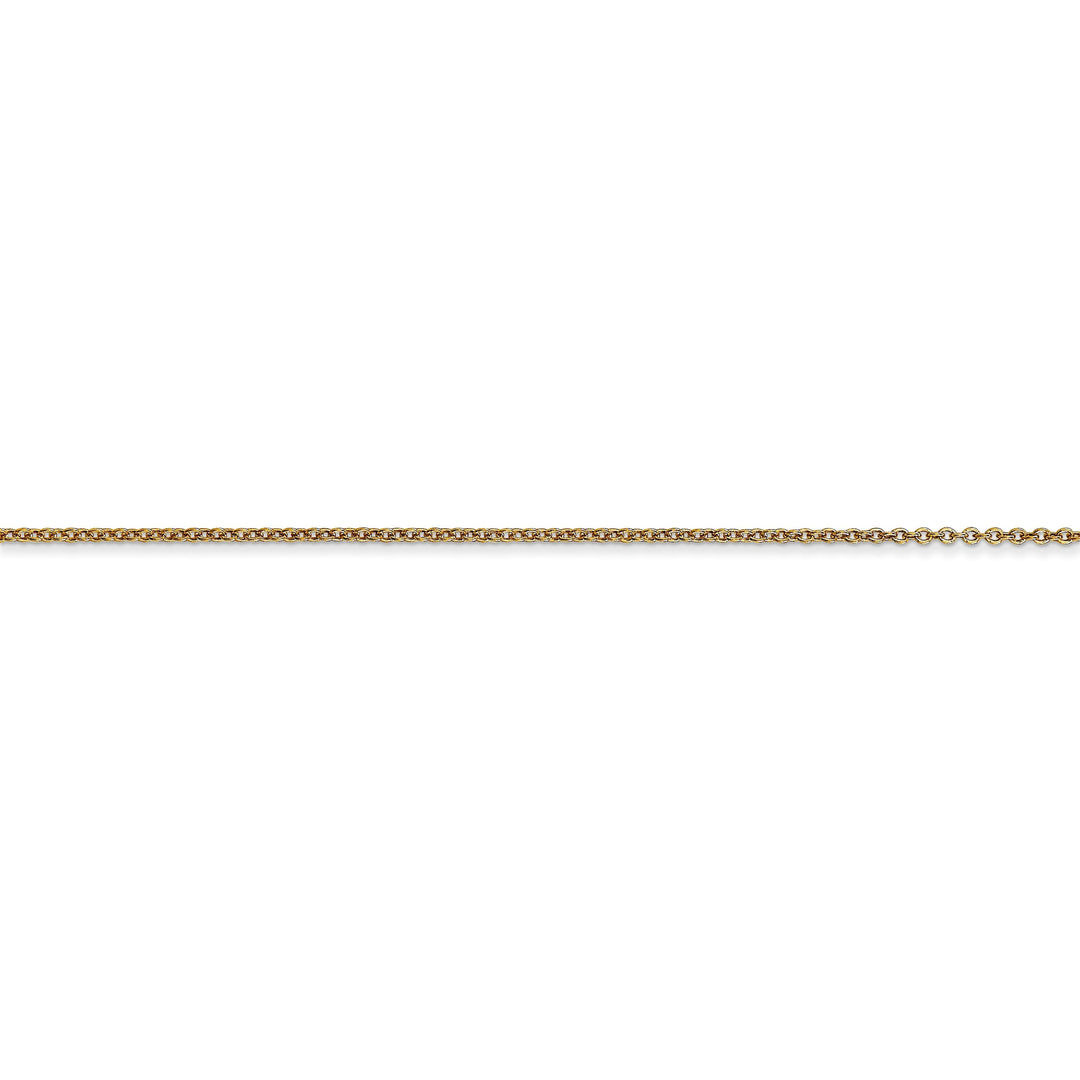 14k Yellow Gold .80mm Solid Polish Cable Chain