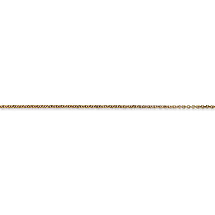 14k Yellow Gold .80mm Solid Polish Cable Chain