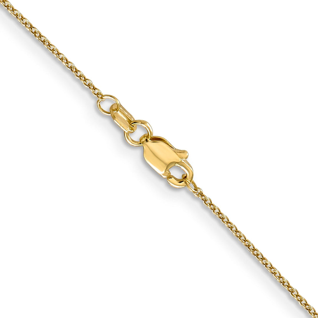 14k Yellow Gold .80mm Solid Polish Cable Chain