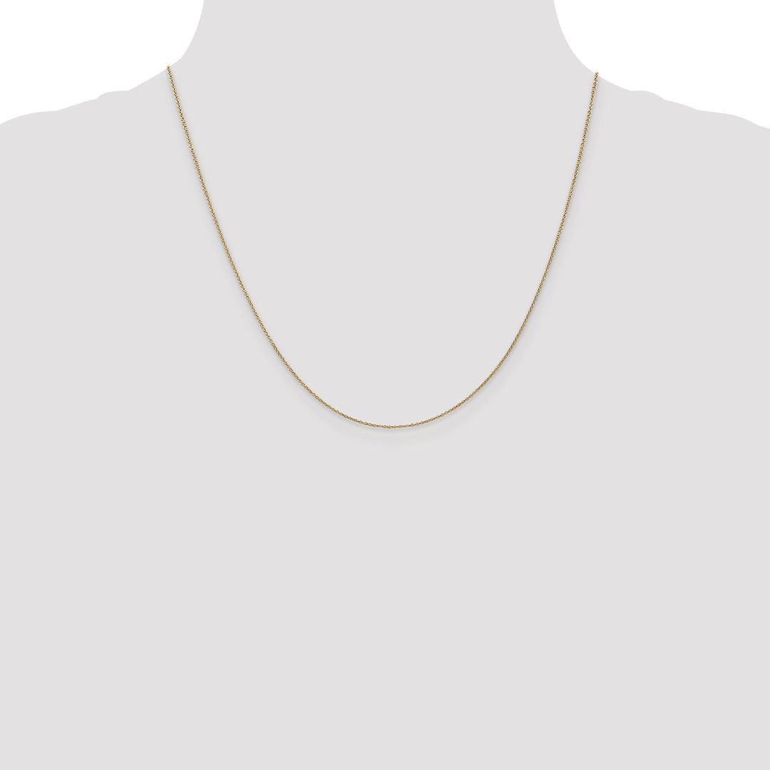 14k Yellow Gold .80mm Solid Polish Cable Chain