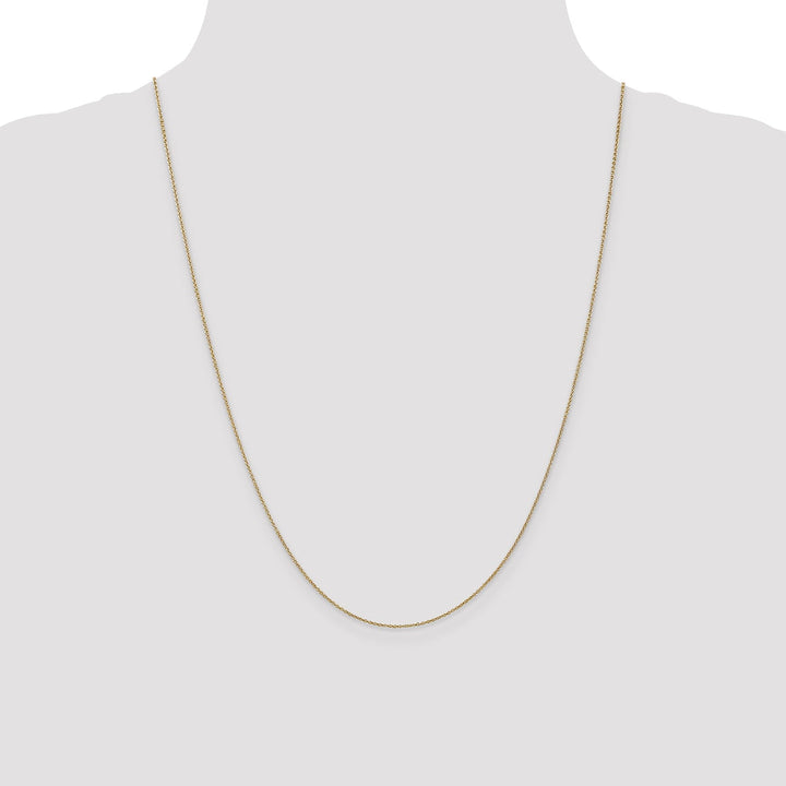 14k Yellow Gold .80mm Solid Polish Cable Chain