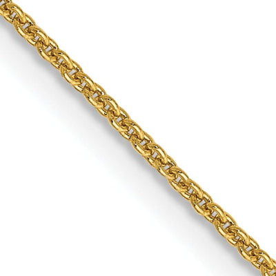 14k Yellow Gold .80mm Solid Polish Cable Chain at $ 109.14 only from Jewelryshopping.com