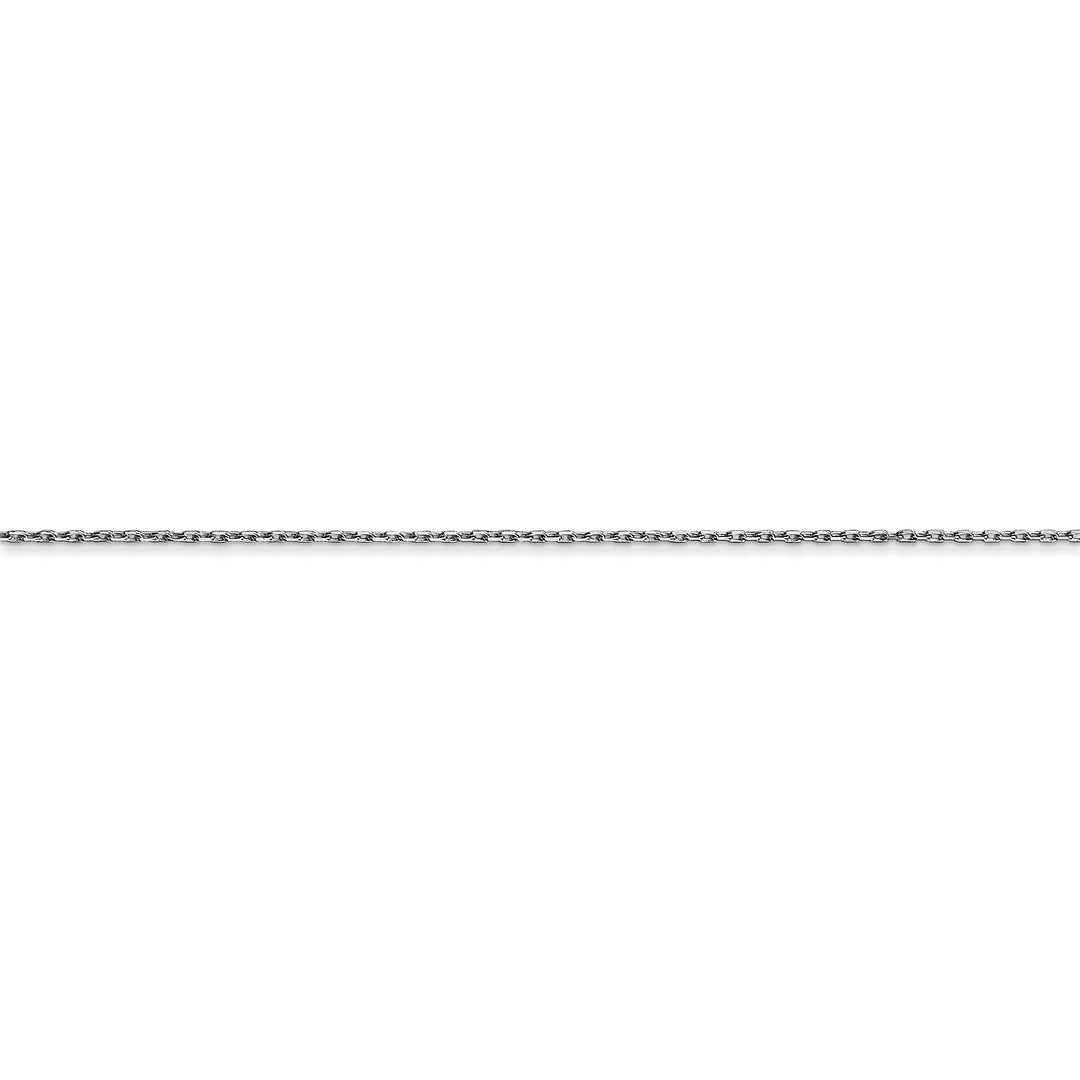 14k White Gold 0.80mm Solid D.C Cable Chain