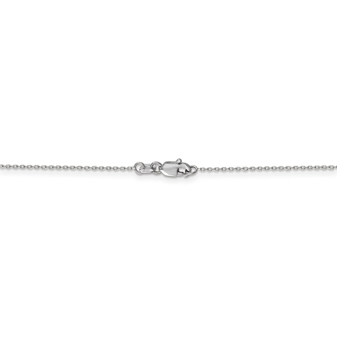 14k White Gold 0.80mm Solid D.C Cable Chain