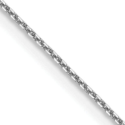 14k White Gold 0.80mm Round Link Cable Chain at $ 112.73 only from Jewelryshopping.com
