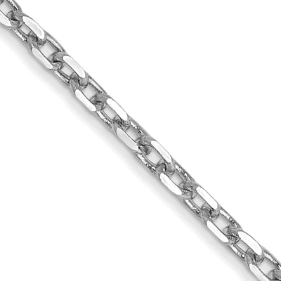 14k White Gold 1.80mm Round Link Cable Chain at $ 325.57 only from Jewelryshopping.com